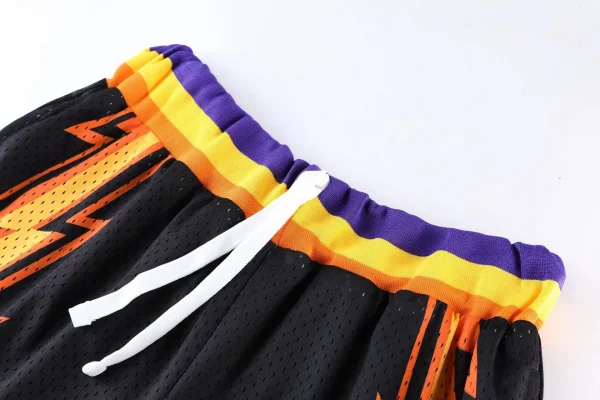 Vintage Streetwear Fitness Sports Jogger Printed Plain Mesh Basketball Shorts Men - Image 3