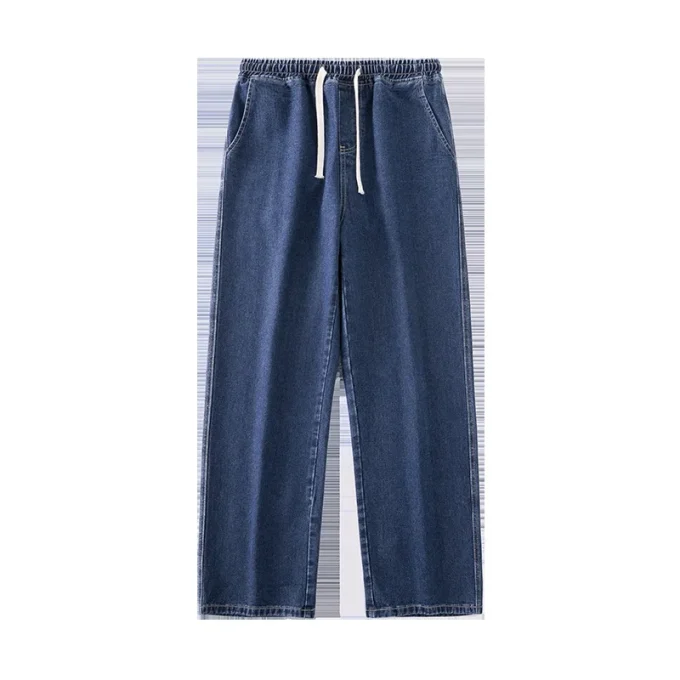 Fashion Casual Clothes Jeans Baggy Cargo Buttons Men's Jeans Pants Trousers for Men Denim
