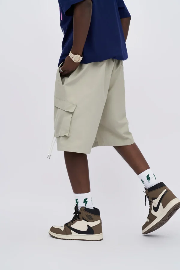 Top Quality Polyester Summer Cargo Shorts Multicolor Multi-pocket Men Shorts for Men's Shorts - Image 2
