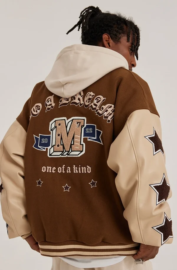 Plus Size Men's Versity College Jackets Blank Varsity Jackets Varsity Jacket for Men - Image 4
