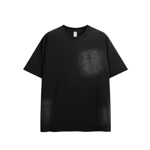 Men's Cotton T-Shirts Oversized Unisex Short Sleeves Casual Loose Wash Solid Basic Tee Tops Washing Fadeded - Image 6