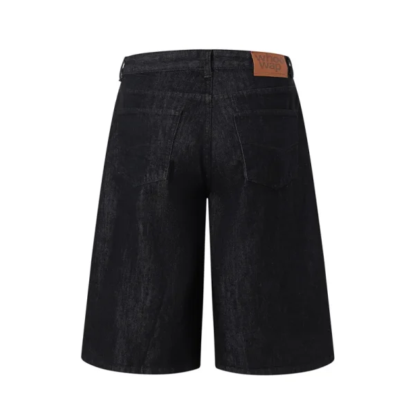 100% Cotton 14oz Red Self Edge Raw Denim Selvedge Oversized Loose Fit Jorts Heavy Weight Denim Baggy Jeans Shorts - Image 2