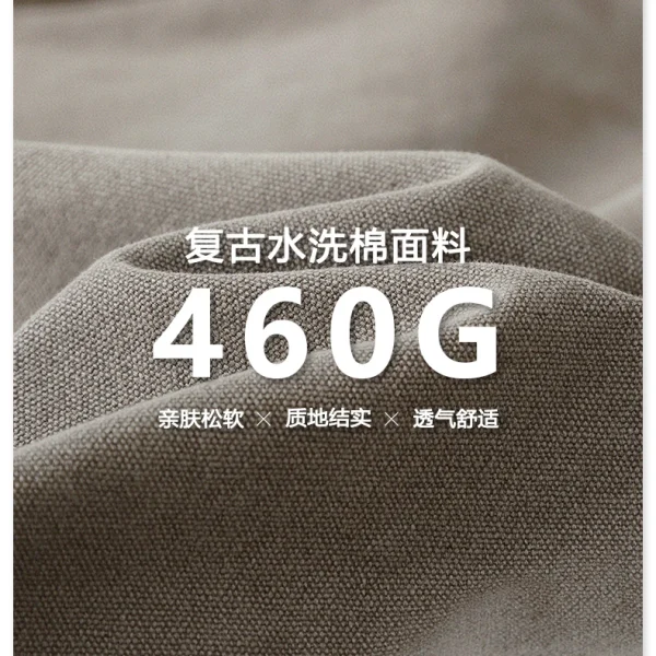High Quality Cotton Jackets Style Men's Long Trench Coat Canvas Fabric Casual Woven Long Clothing Length Safari Jacket in Khaki