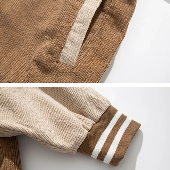 Low MOQ Streetwear Jacket 3D Embroidered Patched Winter Warm Baseball Jacket Men