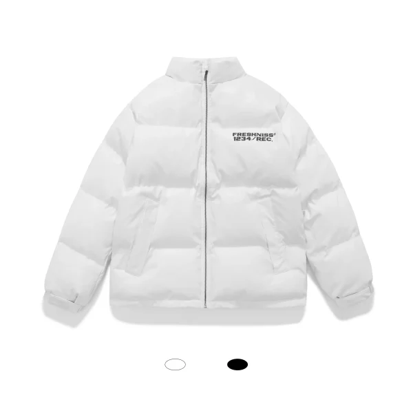 2025 New Design Men's Jacket Foam Printing Embossed the Streets of Popular Hip-hop Style Men's Coats - Image 4