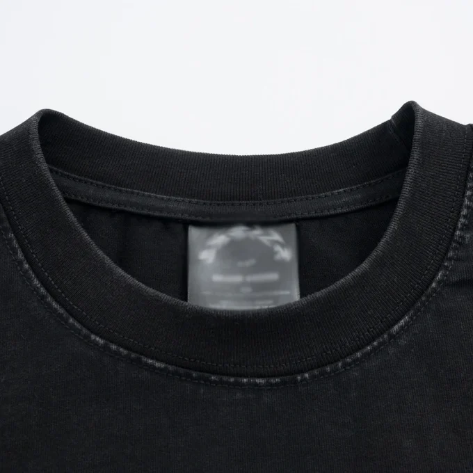 Letter Pattern Printed Men's T-Shirt for Summer Ins Street Style 100% Cotton Short Sleeved Washed Loose Fit Top T-Shirt - Image 3