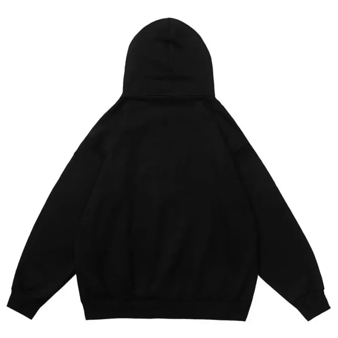 Heavy Weight Street Wear Letters Hot Drilling Men's Hoodies