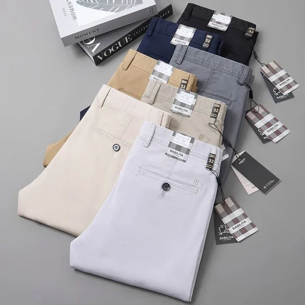 2025 High Quality Sports Golf Trouser Chino Pants Lightweight Quick Dry Cotton Spandex Casual Men's Pants Business - Image 5