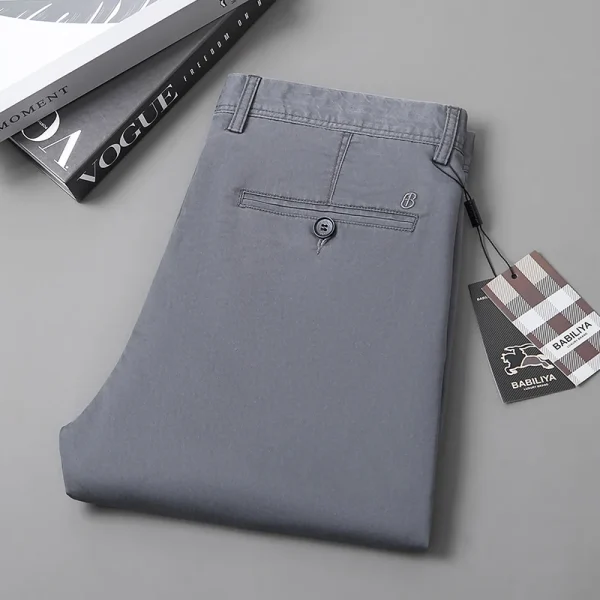2025 High Quality Sports Golf Trouser Chino Pants Lightweight Quick Dry Cotton Spandex Casual Men's Pants Business - Image 2