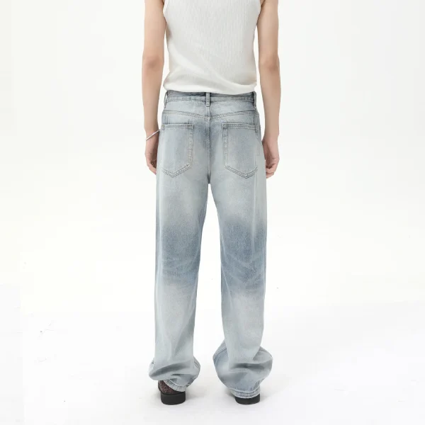 2025 Men's Jeans Casual Straight Loose Washed Jean Design Denim Pants for Men High Quality - Image 4
