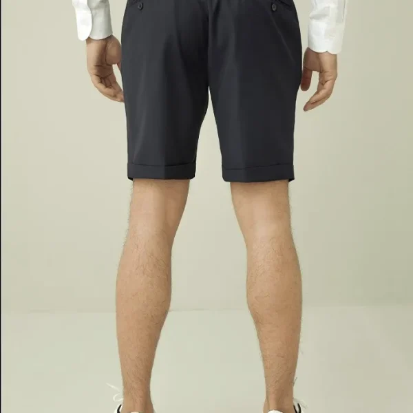 Merino Wool and Silk Blend French Fly New Shorts Trousers Men Shorts Luxury