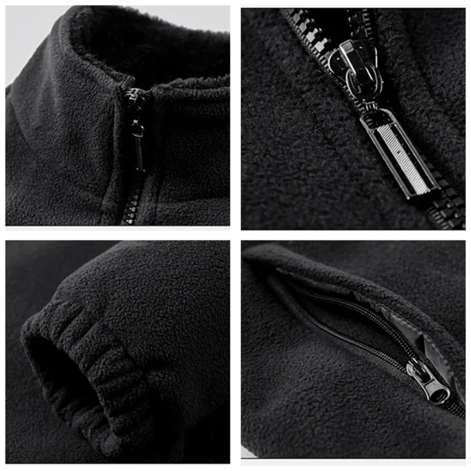 Men 2025 New Winter Fleece Jacket Parka Coat Men Spring Casual Tactical Outwear Thick Warm Jacket Vintage 100pcs