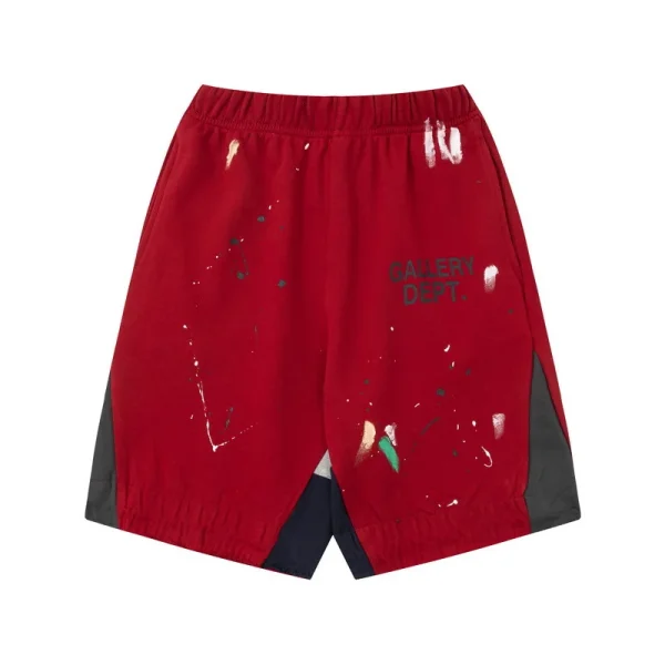 2025 NEW Summer Splash-ink Graffiti Color-blocking Print Loose Casual Men's Sports Sweatpants Track Shorts Mens Trousers Pants - Image 6