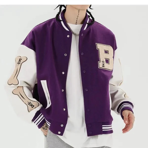 Hot Sale Men Baseball Uniform Coat Autumn Jacket Streetwear Casual Tracksuit Men Coats Vintage Varsity Jacket - Image 6