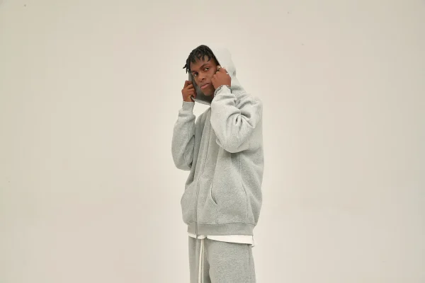 New Product Hot Sale Cropped Hoodie Heavyweight Oversized Plain Thick Boxy - Image 3