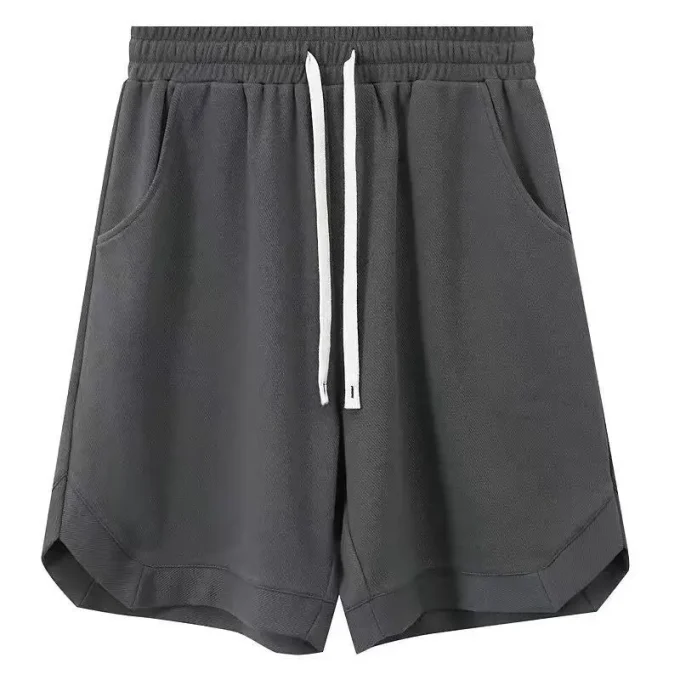 Blank Workout Jogger Sports Casual Polyester Men Jorts Elastic Waist Sweat Shorts With Pockets
