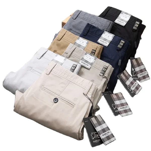2025 High Quality Sports Golf Trouser Chino Pants Lightweight Quick Dry Cotton Spandex Casual Men's Pants Business