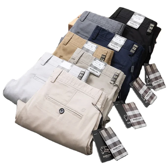 2025 High Quality Sports Golf Trouser Chino Pants Lightweight Quick Dry Cotton Spandex Casual Men's Pants Business