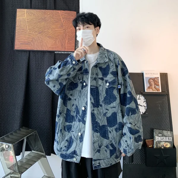 Jean Jacket Men Thin Stretch Denim Jacket Men Fashion Blue Denim Shirt Jacket Men Denim Outfit - Image 5