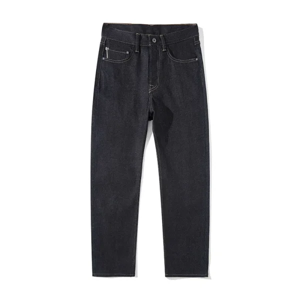 100% Cotton Raw Denim Selvedge Jeans for Men Vintage Woven Straight Jeans Low Moq Breathable Pants No Jeans NO Wash - Image 6