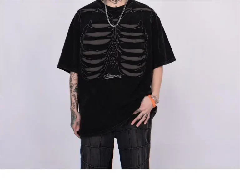 High Quality Men's Plain Tee Shirt Distressed Washed Tshirts Oversized T-shirts for Summer - Image 4