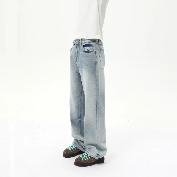 2025 Men's Jeans Casual Straight Loose Washed Jean Design Denim Pants for Men High Quality - Image 5