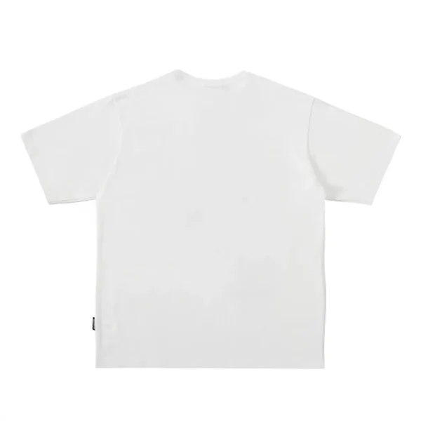 Creative High Street Men's Patchwork Printed Short Sleeve T-Shirt Trendy Summer Sports Letter Pattern Loose Hip Hop T-Shirt - Image 4