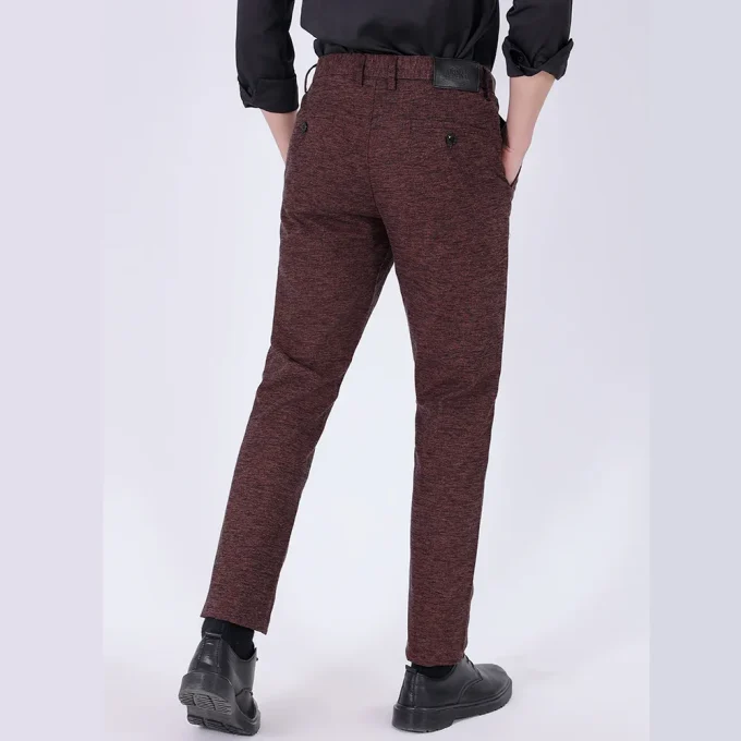 Autumn Men's Casual Stretch Pants Business-Style Cross-Border Exclusive Mid-Waist Loose Straight-Leg Classy Fashion Light Wash