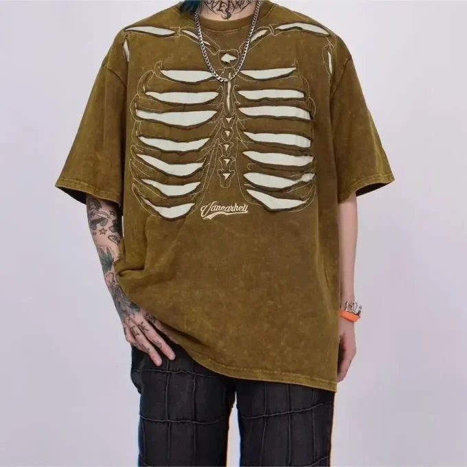 High Quality Men's Plain Tee Shirt Distressed Washed Tshirts Oversized T-shirts for Summer