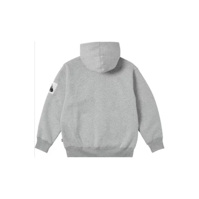 2025 Autumn Winter Trendyy Men's Crocheted Hooded Sweatshirt Jacket Printed Solid Pattern Loose Fit Ins Design - Image 4