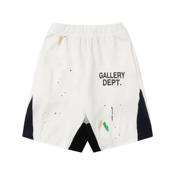 2025 NEW Summer Splash-ink Graffiti Color-blocking Print Loose Casual Men's Sports Sweatpants Track Shorts Mens Trousers Pants - Image 3