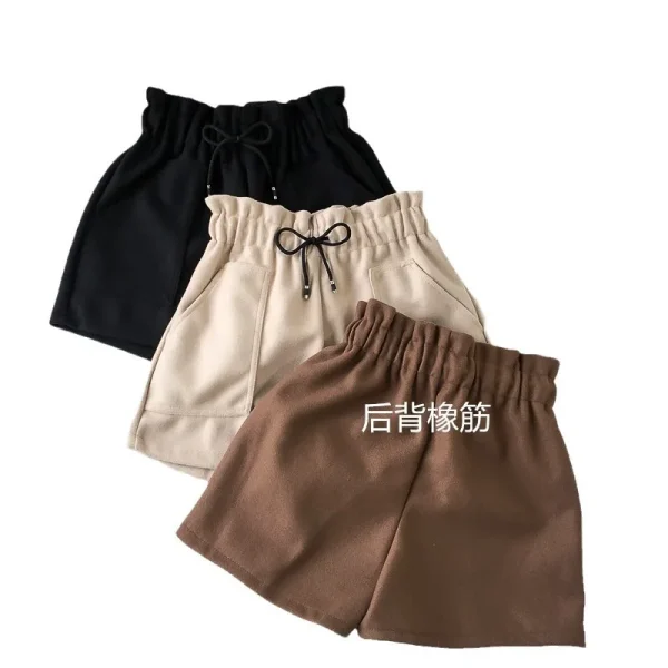Black Slimming Wide Leg Pants Loose Casual Boot Pants for Spring - Image 5