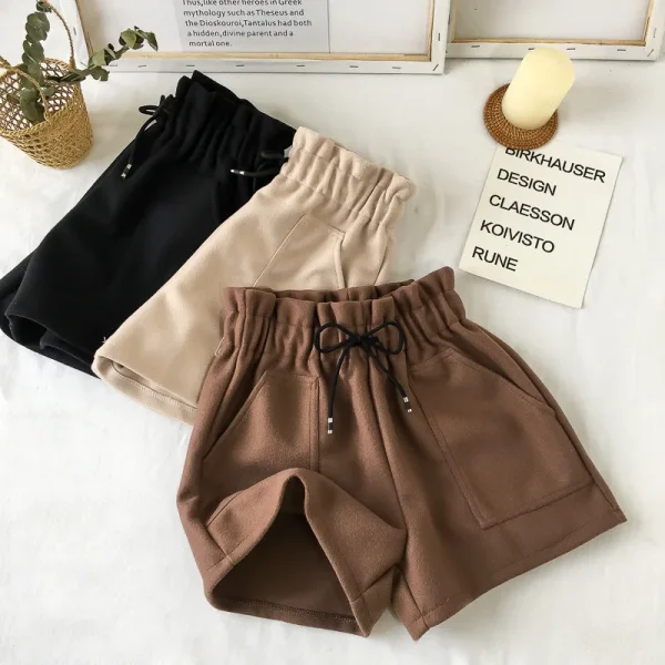 Black Slimming Wide Leg Pants Loose Casual Boot Pants for Spring - Image 4