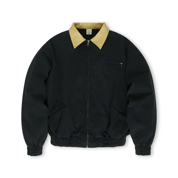 Blank Acid Washed Old Lapel Jacket Fall/winter Loose Casual Men's Jacket American Vintage Men's Heavy Canvas Jacket - Image 3