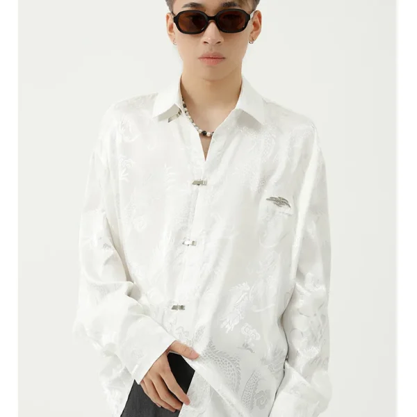 Men's Clothing Design New Oversized Terylene High Quality Style Long Sleeve Casual Polyester Knitted Embroidered