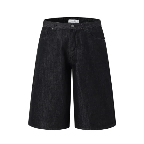 100% Cotton 14oz Red Self Edge Raw Denim Selvedge Oversized Loose Fit Jorts Heavy Weight Denim Baggy Jeans Shorts