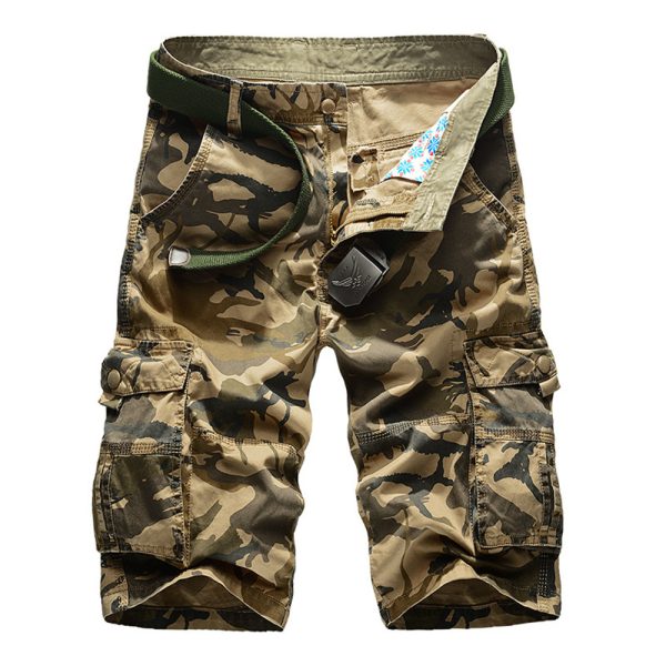 New Mens Shorts Fitness Plaid Casual Short Pants High Quality Shorts Men's Sports Bermuda Cargo Shorts Daily Knitted Mid Waist - Image 2