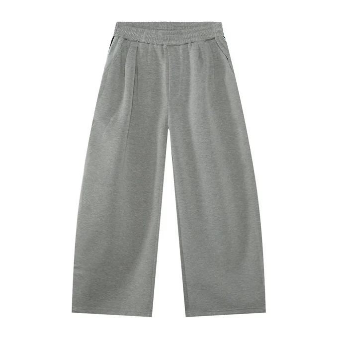 Men's Fashion New Casual Pants Zipper Jacket Side Stripe Color-Block Design Stand Collar Loose Fit Track Suit for Men