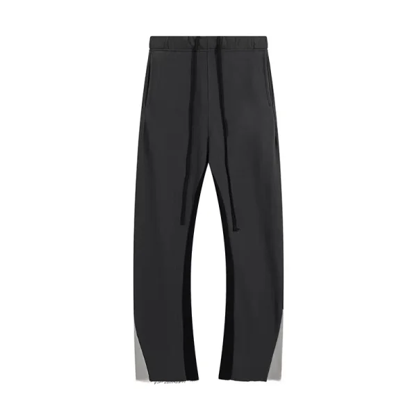 Baggy Casual Sport Pants Men High Quality 100% Cotton Two-color Splicing Design Sweatpants for Men - Image 5