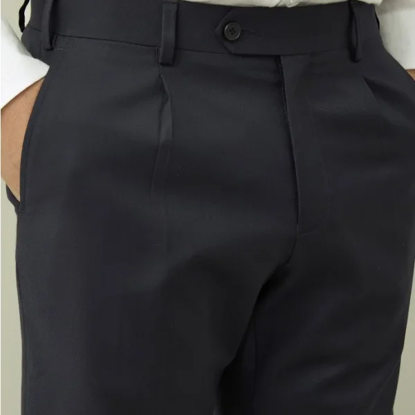 Merino Wool and Silk Blend French Fly New Shorts Trousers Men Shorts Luxury