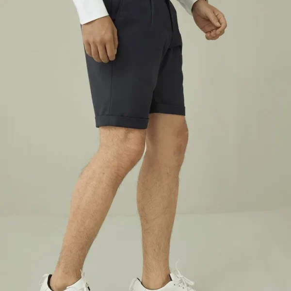 Merino Wool and Silk Blend French Fly New Shorts Trousers Men Shorts Luxury