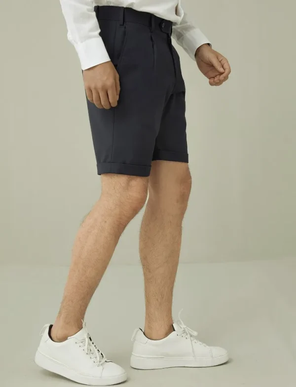Merino Wool and Silk Blend French Fly New Shorts Trousers Men Shorts Luxury - Image 4