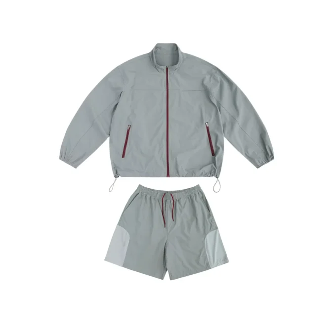 Mountain Series Lightweight Stand-Up Collar Sun Protection Nylon Jacket Shorts Sets for Men Women Cool Skin Outdoor Silhouette - Image 6