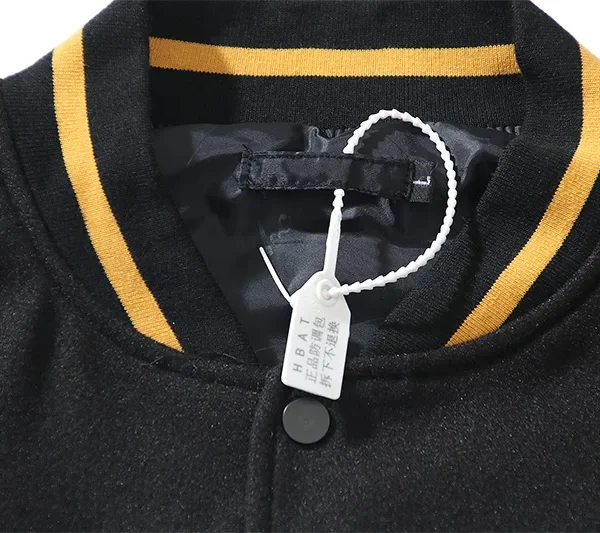 Black Jacket Men Vintage Letter Embroidery Mens Jackets and Coats Japanese Streetwear Hip Hop Bomber Jackets