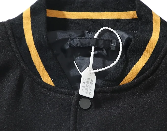Black Jacket Men Vintage Letter Embroidery Mens Jackets and Coats Japanese Streetwear Hip Hop Bomber Jackets