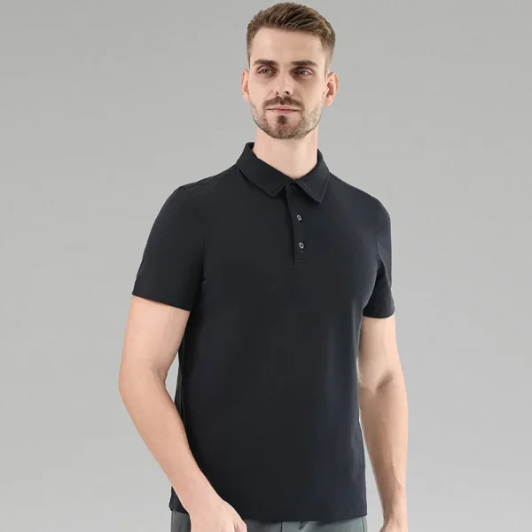 Men's Polo Shirts Men Polo Shirt Casual Golf Business T-shirt Plain Fit Dry Breathable High Quality Short Half Sleeve - Image 3