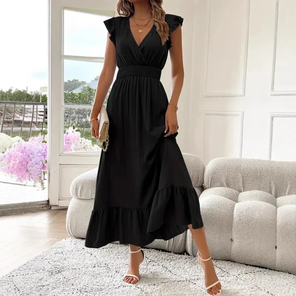 2025 Summer New Fashion Women's Casual Dress with Short Sleeves - Image 6