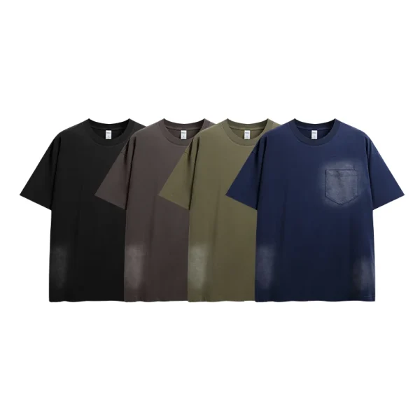 Men's Cotton T-Shirts Oversized Unisex Short Sleeves Casual Loose Wash Solid Basic Tee Tops Washing Fadeded
