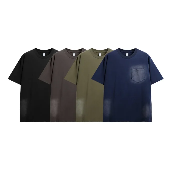 Men's Cotton T-Shirts Oversized Unisex Short Sleeves Casual Loose Wash Solid Basic Tee Tops Washing Fadeded