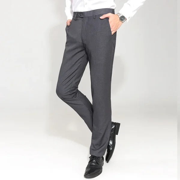 Business Mens  Pants Good Quality Fashion Classic Plus Size Trousers Suits Pants - Image 3